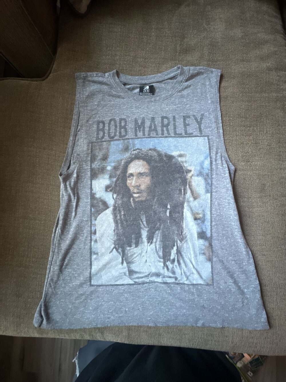 Zion Rootswear Bob Marley Graphic Muscle Tank Top